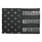 消防士の細い赤線フラグ 枕カバー (裏面)