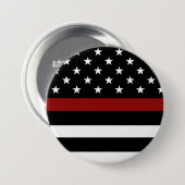 消防士の細い赤線 缶バッジ (正面&裏面)