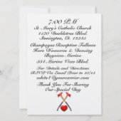 消防士の結婚式招待状 招待状 (裏面)