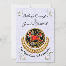 消防士の結婚式招待状 招待状