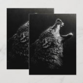 消防士の結婚式 | オオカミが母を愛する 招待状 (正面/裏面)