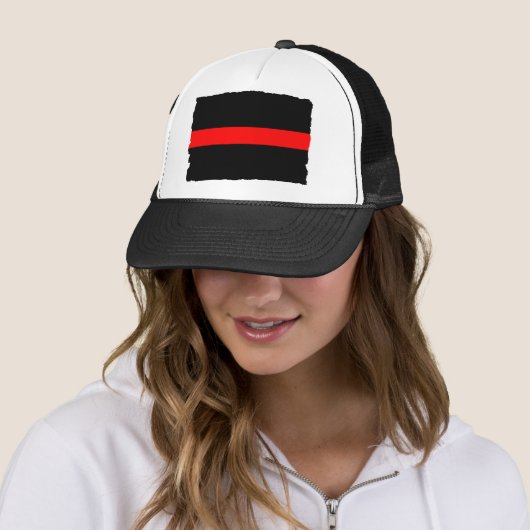 消防士の薄い赤線 キャップ (インサイチュ)