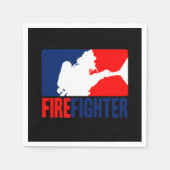 消防士の行動 スタンダードカクテルナプキン (正面)