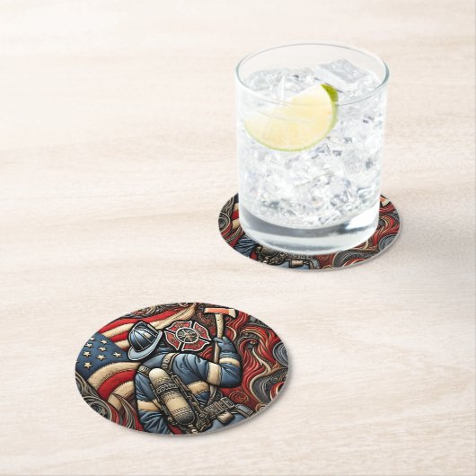 消防士の誇りを持った芸術祭 ラウンドペーパーコースター (インサイチュ)