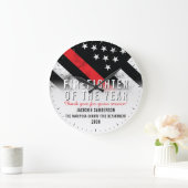 消防士の認定 ラージ壁時計 (ホーム)