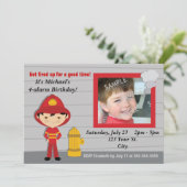 消防士の誕生会 招待状 (スタンド正面)