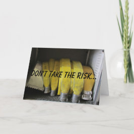 消防士の誕生日の願い カード