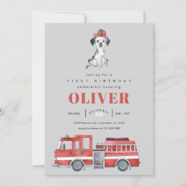 消防士の誕生日パーティーへの招待 招待状