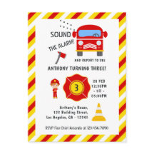 消防士の誕生日パーティー