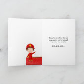 消防士の誕生日パーティー 招待状 (内部)