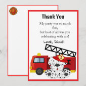 消防士の警報を鳴らせ サンキューカード (正面/裏面)