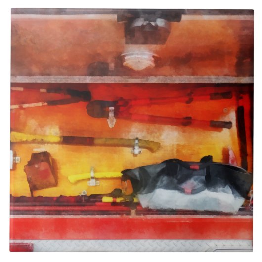 消防士の貿易用具 タイル (正面)