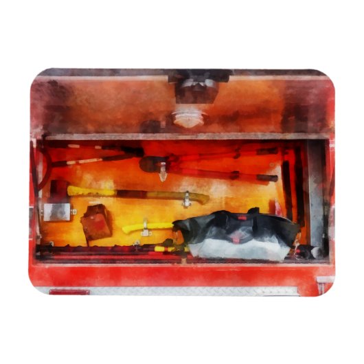 消防士の貿易用具 マグネット (横)