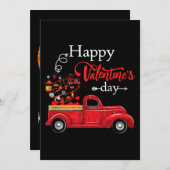 消防士の贈り物|バレンタイン·ファイアファイターおめでとう シーズンカード (正面/裏面)