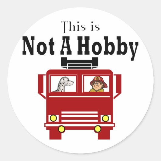 消防士の贈り物 ラウンドシール (正面)