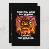 消防士の贈り物 |火の中を歩く シーズンカード (正面/裏面)