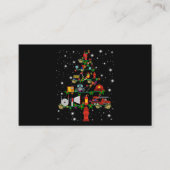 消防士の贈り物|聖降誕祭メリー消防士おもしろい 名刺 (正面)