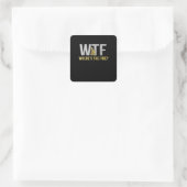 消防士の贈り物| WTF消防士の居場所 スクエアシール (バッグ)