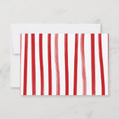 消防士の赤ちゃんシャワー物干し線 招待状 (裏面)