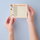 消防士の赤ちゃんベビーカードへの願い チラシ (手)