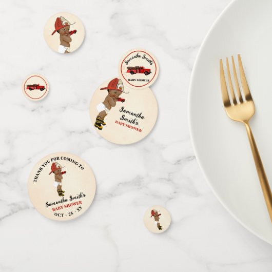 消防士の赤来ちゃんシャワーありがとう コンフェッティ (グループ)