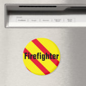 消防士の赤/黄/黒 マグネット (インサイチュ (食洗機))