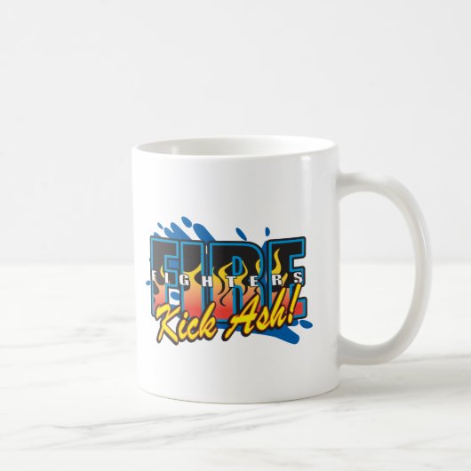 消防士の蹴りの灰! コーヒーマグカップ (右)