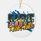 消防士の蹴りの灰 セラミックオーナメント (左)