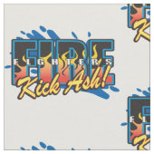 消防士の蹴りの灰! ファブリック (クローズアップ)