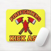 消防士の蹴りの灰 マウスパッド (マウス)