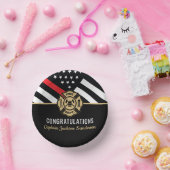 消防士の退職の赤線のフラグおめでとう ペーパーボウル (パーティー)