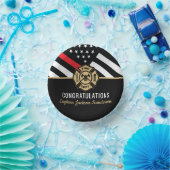 消防士の退職の赤線のフラグおめでとう ペーパーボウル (パーティー)