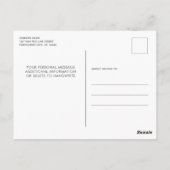 消防士の退職パーソナライズされた写真パーティー ポストカード (裏面)