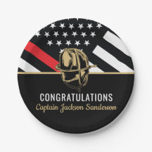 消防士の退職パーティー消防赤線の旗