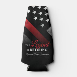 消防士の退職パーティー赤線フラッグ消防士 ボトルクーラー