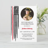 消防士の退職パーティー、赤線旗 招待状 (スタンド正面)