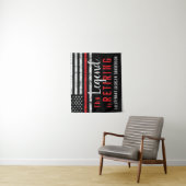 消防士の退職レッドライン旗消防士 タペストリー (インサイチュ)