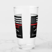 消防士の退職レッドライン旗消防士 タンブラーグラス (左)