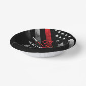 消防士の退職レッドライン旗消防士 ペーパーボウル (傾斜あり)