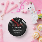 消防士の退職レッドライン旗消防士 ペーパーボウル (パーティー)