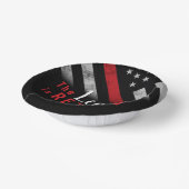 消防士の退職レッドライン旗消防士 ペーパーボウル (傾斜あり)