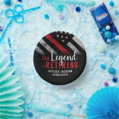 消防士の退職レッドライン旗消防士 ペーパーボウル (パーティー)