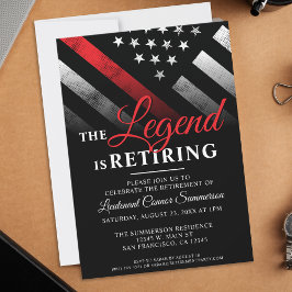 消防士の退職レッドライン旗消防士 招待状