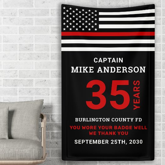 消防士の退職年数サービス薄い赤線 横断幕