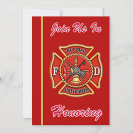 消防士の退職招待状 招待状