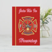 消防士の退職招待状 招待状 (スタンド正面)