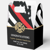 消防士の退職消防署パーティー フェイバーボックス (見開き)