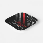 消防士の退職消防署パーティー ペーパープレート (傾斜あり)