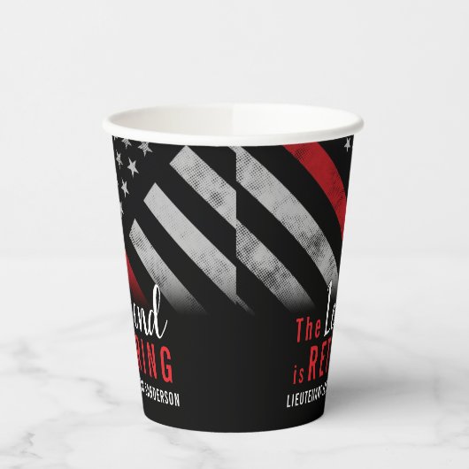 消防士の退職消防署パーティー 紙コップ (左)