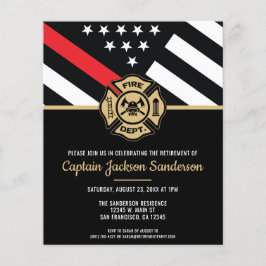 消防士の退職消防署招待状 チラシ